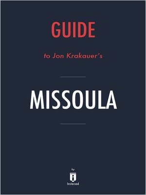 cover image of Missoula by Jon Krakauer